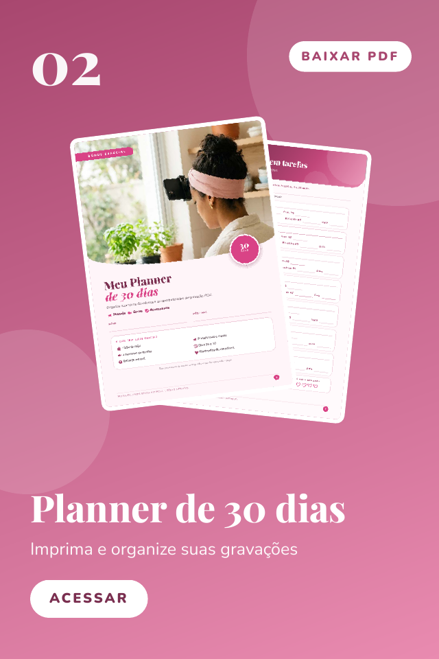 Capa do Planner visual de 30 dias